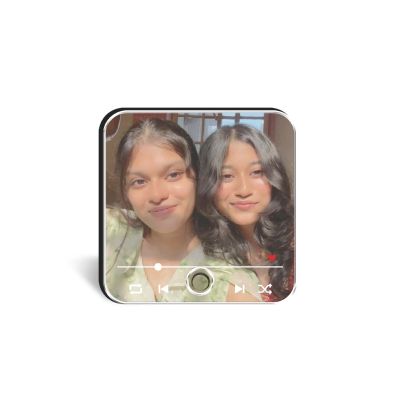 Personalized Gift for Best Friends  Custom Musical Fridge Magnet with Photo & Any Song Birthday Gift for Bestie & Friendship Day Gift for Female Friend Long Distance Gift